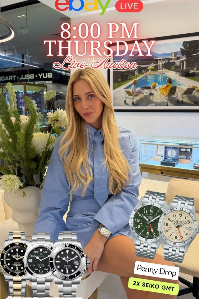 GET WATCHED LIVE! WATCHES NO RESERVE! ROLEXES & PENNY DROP DEALS 🚨