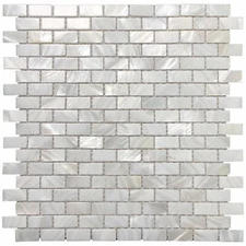 Mother of Pearl Shell Mosaic Tile for Kitchen Backsplash/Bathroom Tile, 10-Sheet