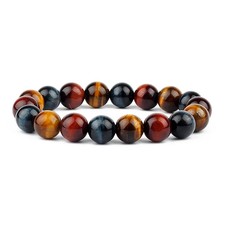 Fashion 8mm 10mm 12mm colorful Tiger eyes Bracelet Charm Jewelry Gifts Pulseras