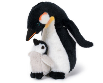 PINGUIN Königspinguin-Mama mit Baby Plüschtier Stofftier Plüsch Kuscheltier 20cm