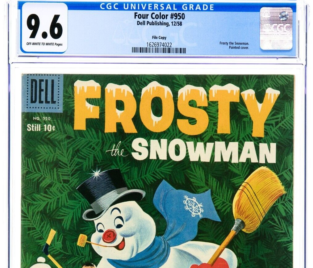 Four Color #950 Frosty the Snowman CGC 9.6 File Copy Dell, 1958 OW