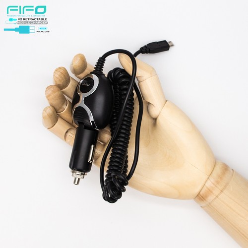 Car Charger Cable Retractable Universal Android iPhone Type-C Samsung 2IN1 - Picture 43 of 82