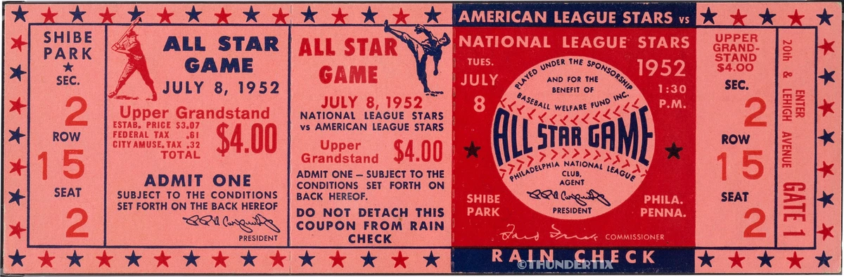 Reproduction Baseball Vintage Sports Ticket Stubs for sale | eBay