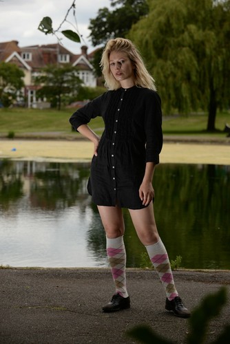 Mysocks Unisex Rodilla Largo Alto Calcetines Rombos Finest Algodón Peinado - Foto 2 di 178