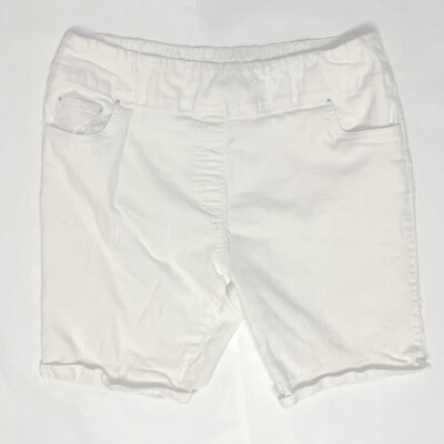 BLAIR WOMENS  White  SHORTS Plus SIZE 20 W  Cotton Blend Super Comfy Easy On