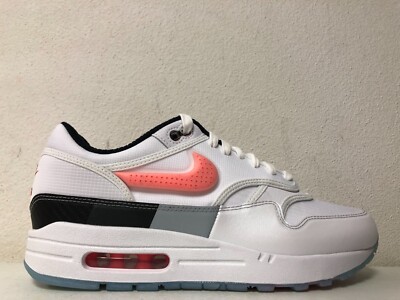 Nike Air Max 1 '87 EA X Madden White Hyper Crimson Black HQ3503-100 Size 10.5