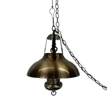 COPPERTONE HANGING SWAG LAMP/ LIGHT  3 -Way Switch Mid Century Modern Vintage