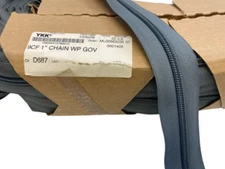 YKK ZIPLON® Zipper 9CF 1" Chain Coil Zipper Tape MilSpec FOLIAGE D687 - Per Yard