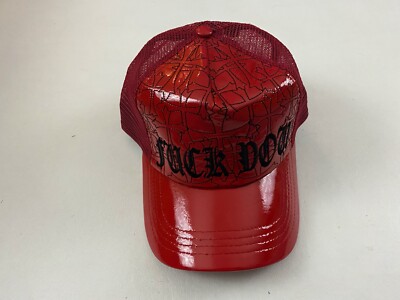 Vintage A & G Rock n Roll Couture Adult  Adjustable Trucker Hat One Size Red