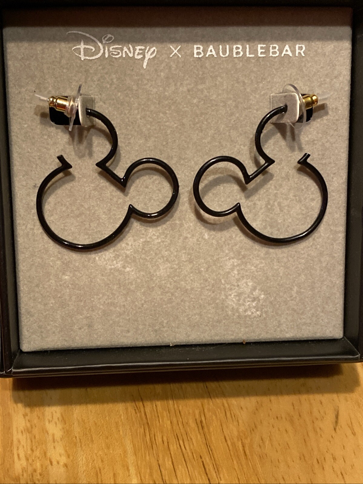 Disney x Baublebar Mickey Mouse Earrings, Black Dangle Earrings