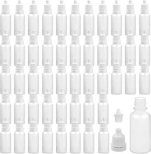 50 Pack 15ml Plastic Dropper Bottle Empty Eye Dropper Bottles Squeezable Liquid