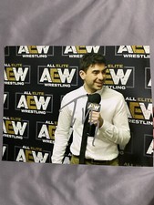 Tony Khan signed autographed 8x10 photo AEW CEO Rare PROOF 1