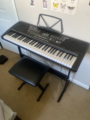 JOY 61 Key Music Electronic Keyboard Electric Digital Piano Organ with  Stand