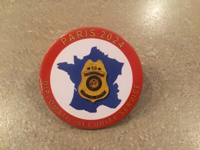 pins paris 2024 JO USA diplomatischer Sicherheitsdienst POLIZEI selten
