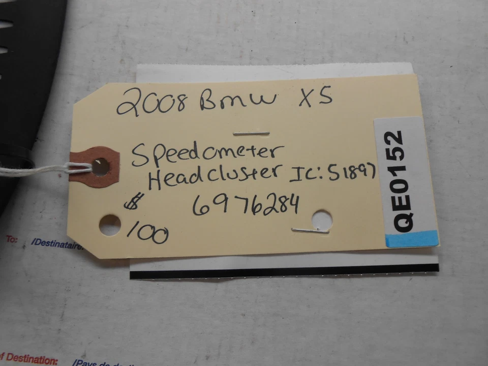 BMW X5 2008 velocímetro cabezal clúster ic: 51897 6976284 Qe0152 Foto 4 de 4