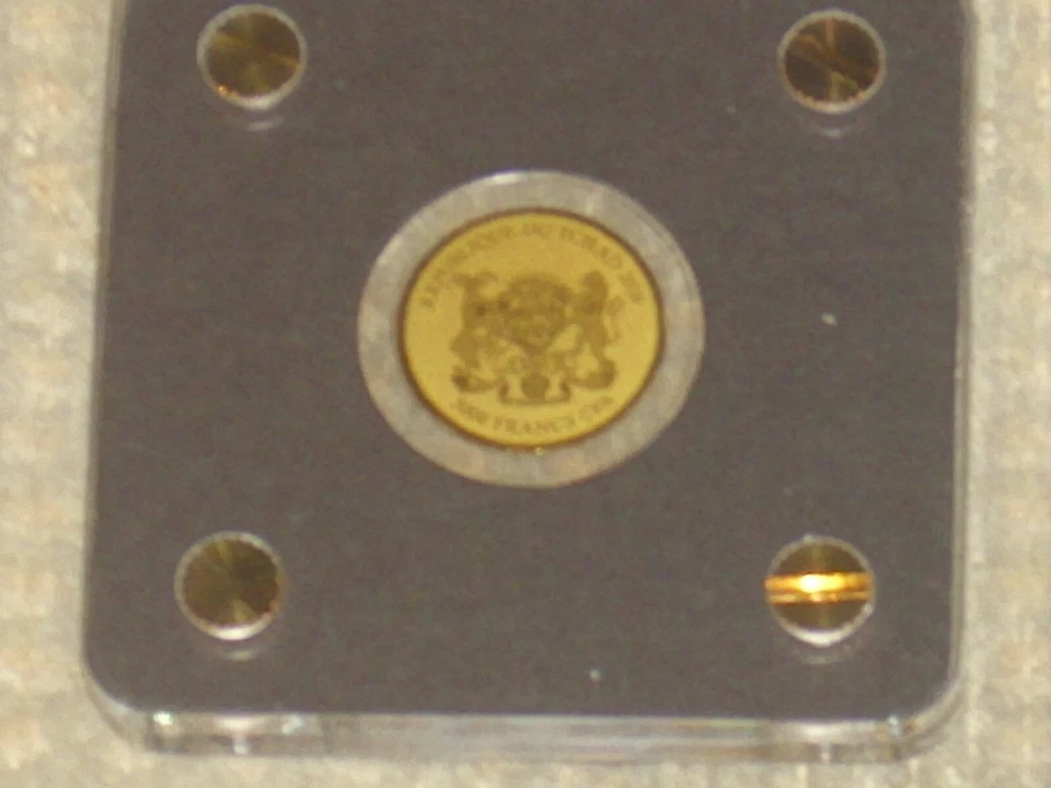 Goldmünze - Springbock, 2019, 3000 Francs, 999 Gold, mit Zertifikat - Bild 3 von 3