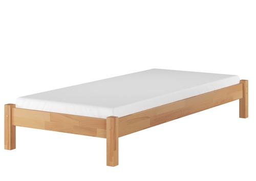 Einzelbett 100x200 Buche natur Massivholzbett Futonbett Zubehör wählbar - Bild 8 von 15