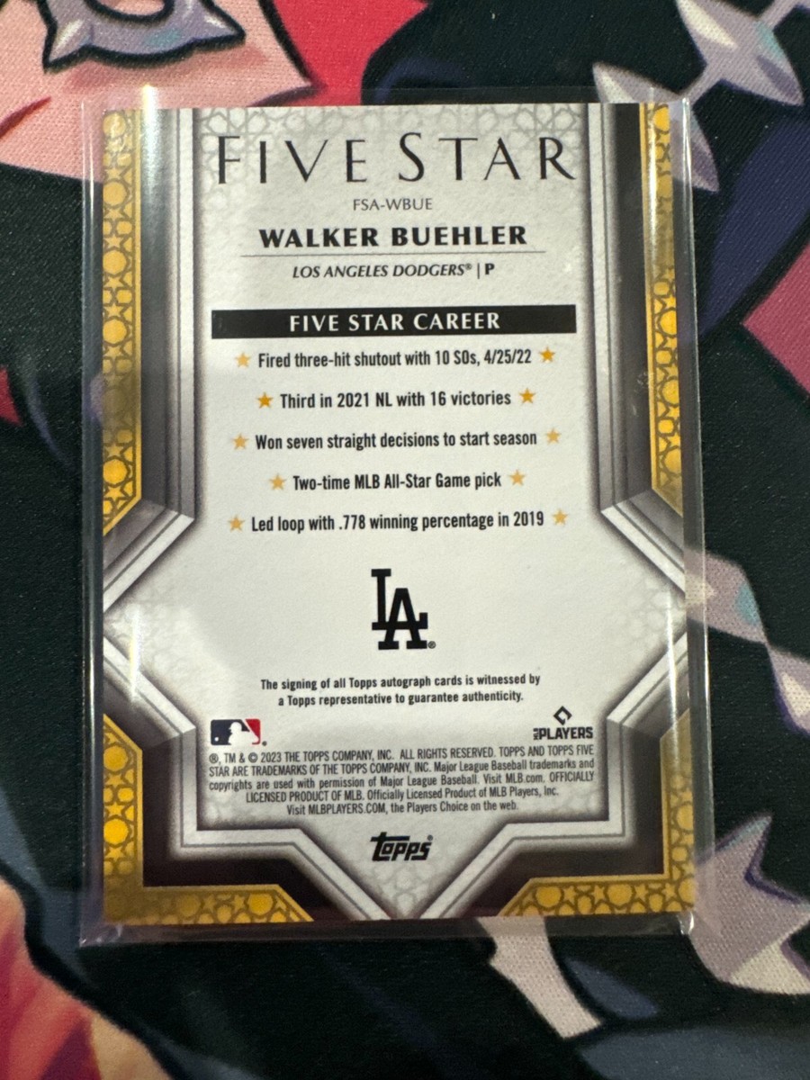 Walker buehler WBC topps fivestar ドジャース 2023 Topps Five