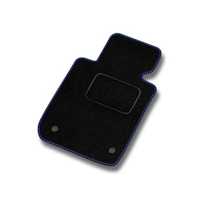 FO23-1 1stk Autoteppich Velour STREAK Blau für Ford Puma 1997-2002 automatte fus