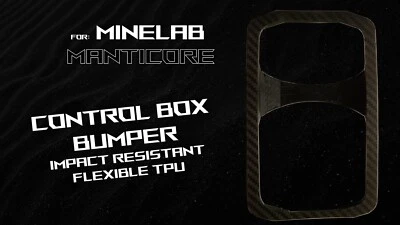 Minelab Manticore Metal Detector Compatible Control Box Bumper - CF BLACK