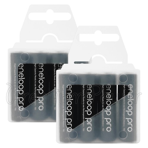 Panasonic Eneloop PRO AA batteries 2500 mAh Rechargeable Ni-MH BK-3HCDE x 4 8 12 - Picture 3 of 4