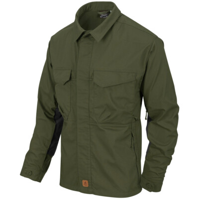 Helikon-Tex Woodsman Shirt Long Sleeve Bushcraft Mens Outdoor Taiga Green/ Black