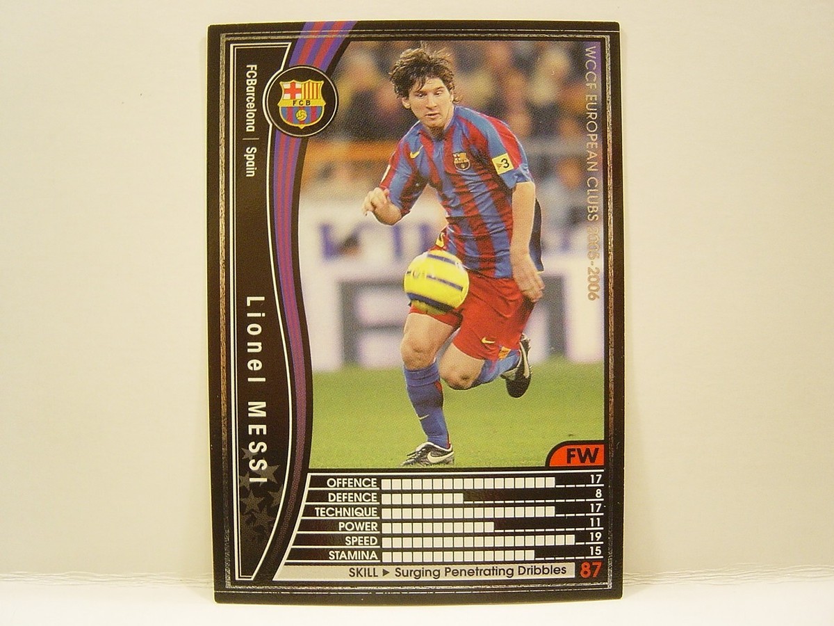 Panini WCCF 2005-06 Lionel Messi No.30 FC Barcelona Spain