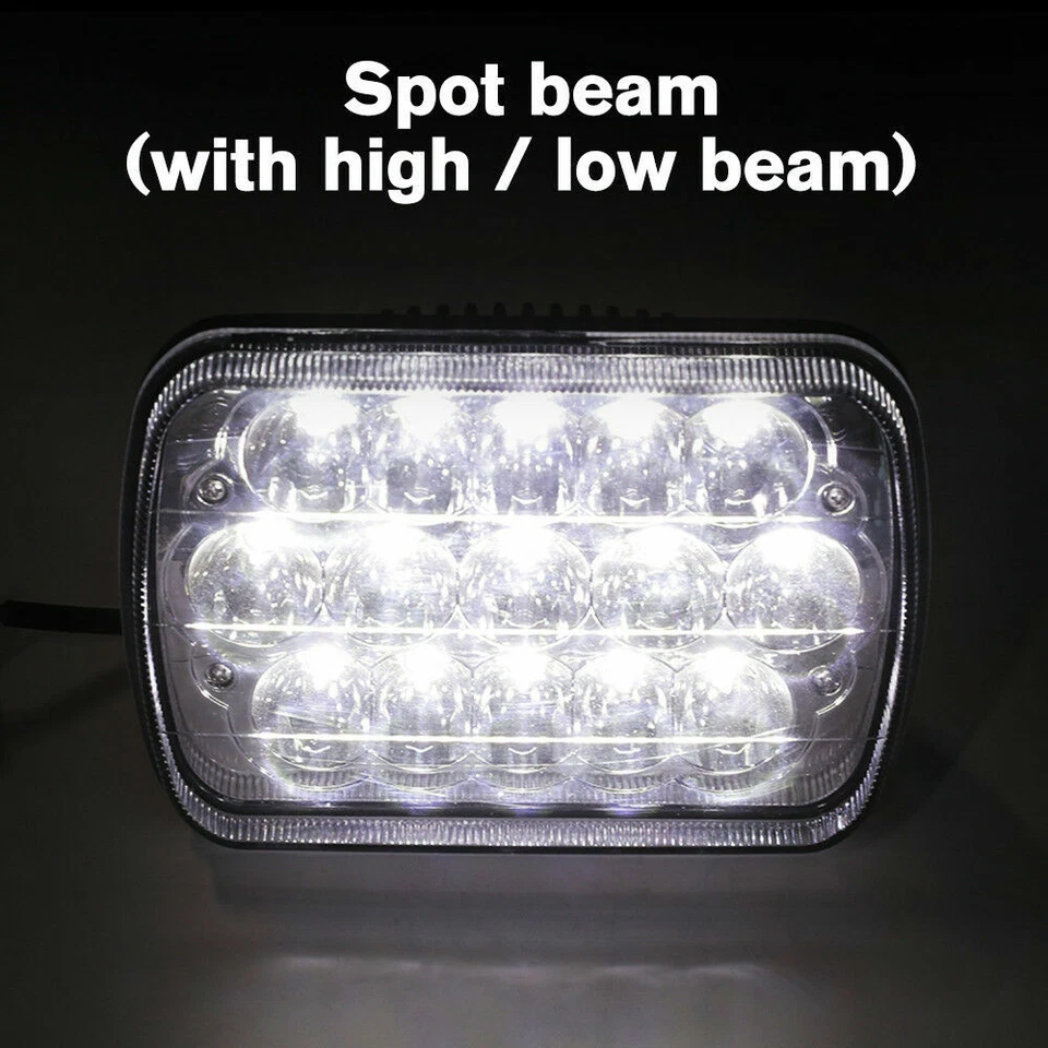 Faro LED de haz sellado 4 piezas 7x6"" 5X7""  Foto 4 de 4