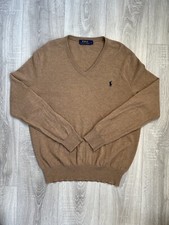 Polo Ralph Lauren V-Neck Jumper/Pullover Classic Style Size L