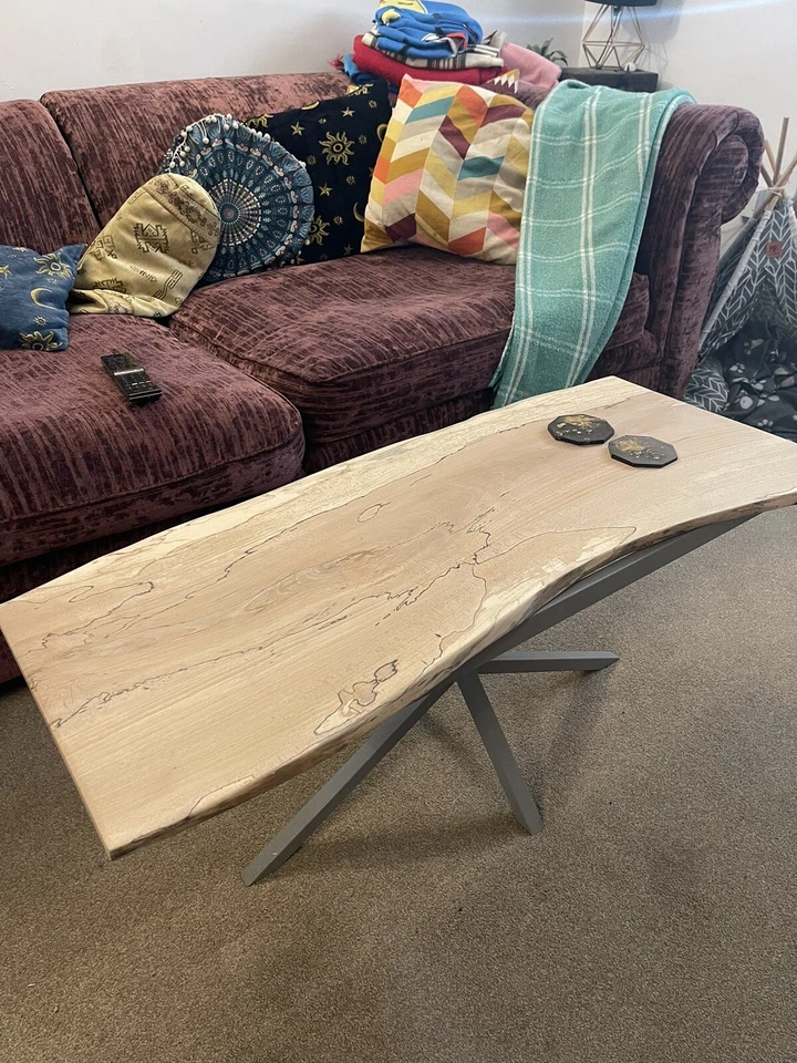 Chestnut Table Top / Desk Top, Handmade Live Edge Slab, Desk, Coffee Table - Image 2 of 4