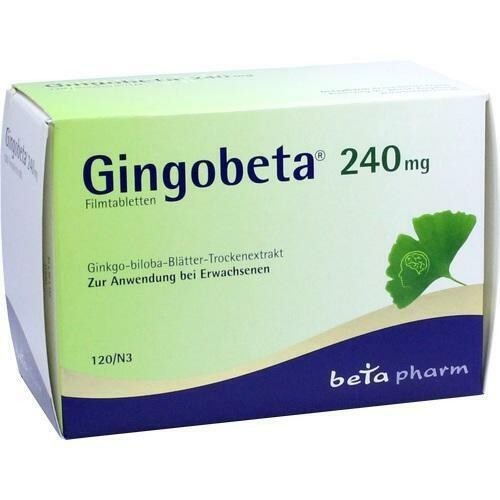 GINGOBETA 240 mg Filmtabletten 120 St PZN 12461717
