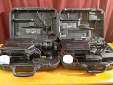 Lot Of 2 Vintage Sears Solid State CCD VHS Movie Cameras W/ Cases  Accessories