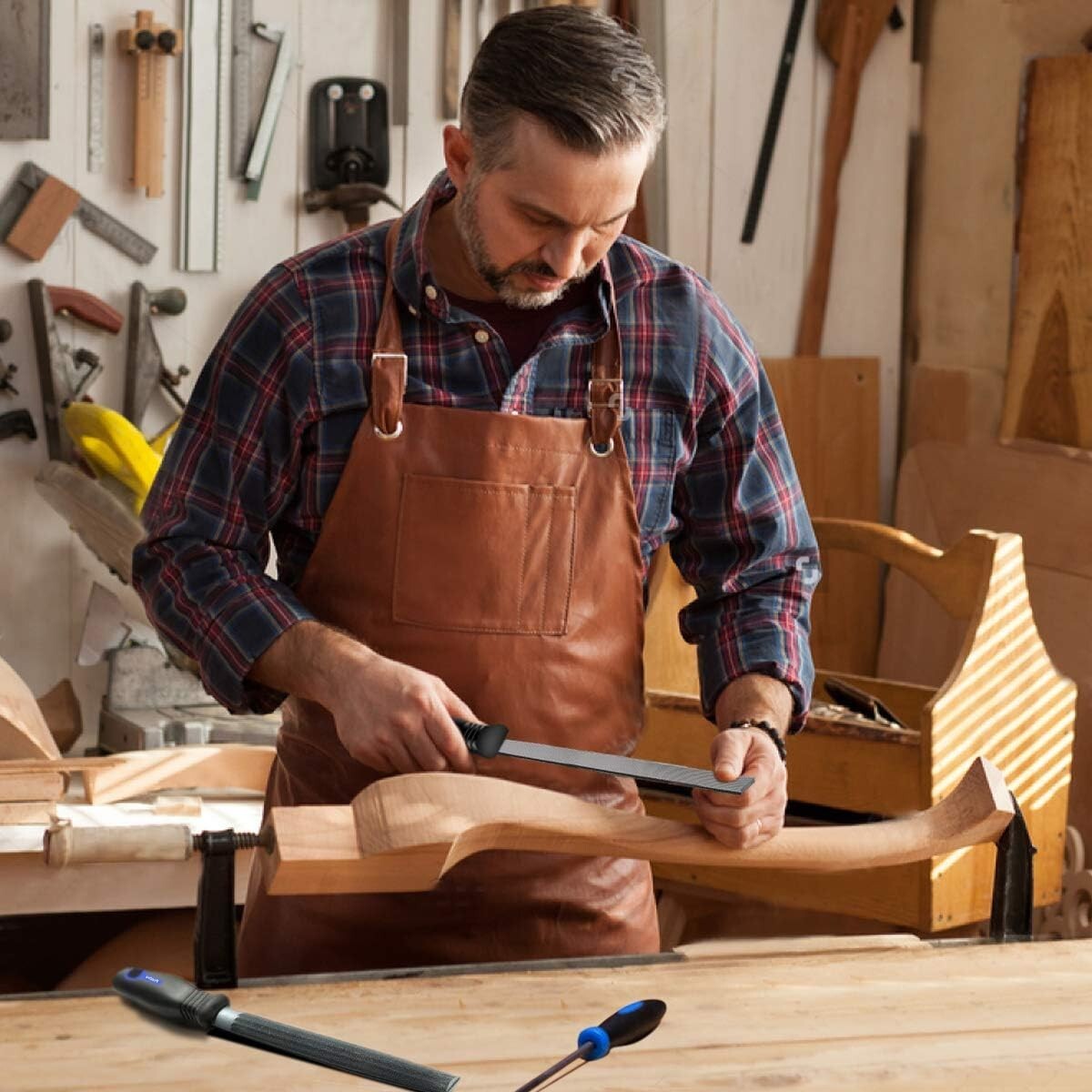 Juego de limas de 18 piezas, 18 en 1 Juego de limas multipropósito de acero.