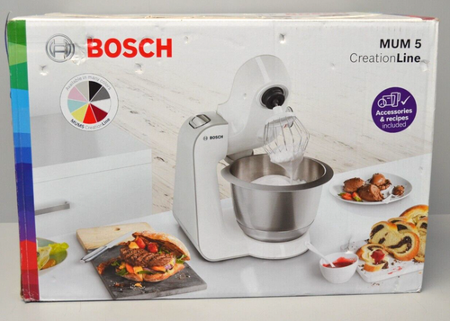 Bosch MUM 5 MUM58234 Küchenmaschine 1000W Weiß/Silber 3.9l Edelstahlschüssel Neu