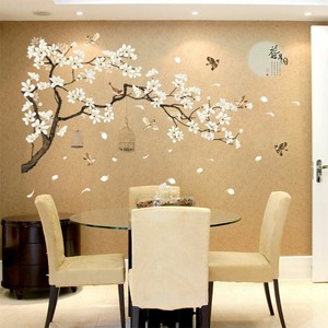 187 128cm Big Size Tree Wall Stickers Birds Flower Home Decor