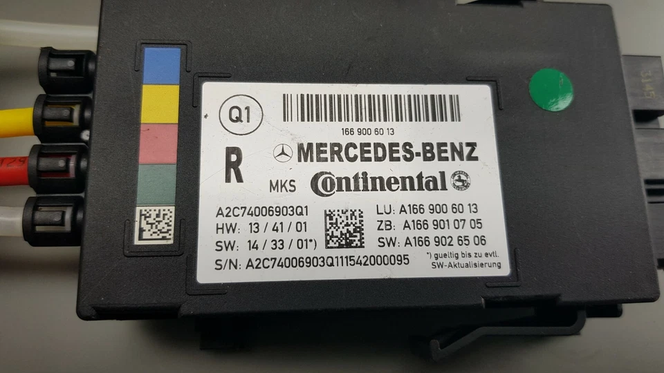Originale Mercedes-Benz Classe M W166 Controllo Unità Comando Sedili A1669006013 - Immagine 3 di 4