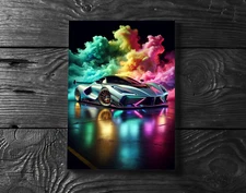 Bugatti Sport Car Poster Print - No Frame