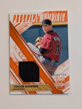2019 Elite Extra Edition Prospect Materials Orange #20 Taylor Widener /199