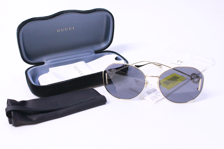 GUCCI SUNGLASSES WOMEN GOLD/GRAY EYEWEAR GUCCI GG1206SA 002  display picture 2