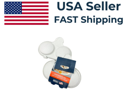 Nordic Ware Microwave Egg Poacher White Egg Cooker USA Cooks under 2 Minutes 1pc