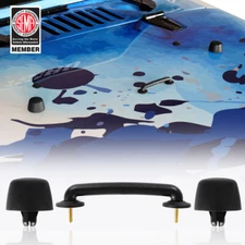 Hood Footman Loop and Windshield Bump Stop Set for Jeep Wrangler JK 2007-2018