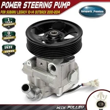 Power Steering Pump w/ Pulley for Subaru Legacy 10-14 Outback 2010-2014 H6 3.6L