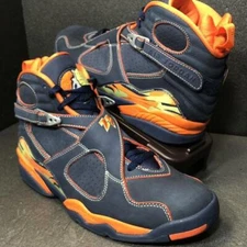 Nike Air Jordan 8 Retro Ls Midnight Navy Blaze-P Pd 316324-481 Men Us11.5