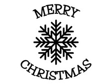 Merry Christmas Snowflake Window D cor Vinyl Decal Joy Holiday Spirit Sticker
