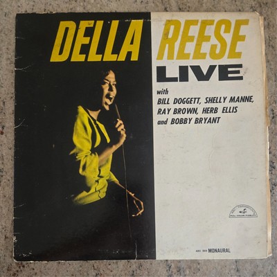 DELLA REESE LIVE Vinyl LP Record RAY BROWN Bill Doggett HERB ELLIS Shelly Manne