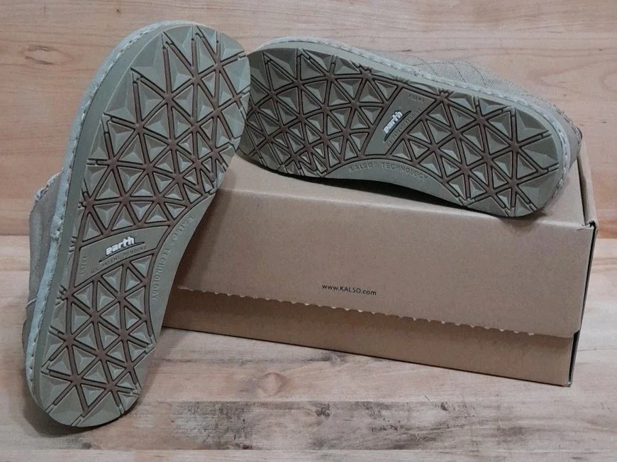 🌏KALSO Earth 🇺🇲 EE. UU. VINTAGE AURORA zapatos para mujer 2 tonos caqui RARO NUEVO Foto 3 de 4