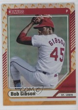 2024 Panini Donruss On Fire /75 Bob Gibson #33 HOF 1s5f