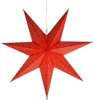 Led Weihnachtsstern Papier Rot Beleuchtet Fensterstern Weihnachtsdeko E14