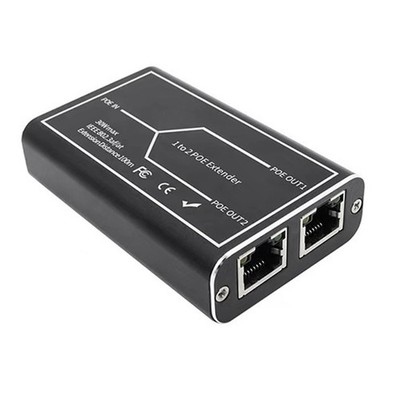 Gigabit POE Extender 2 Port 1000M Netzwerk--Repeater 30 W IEEE802.3Af/ Plug5183