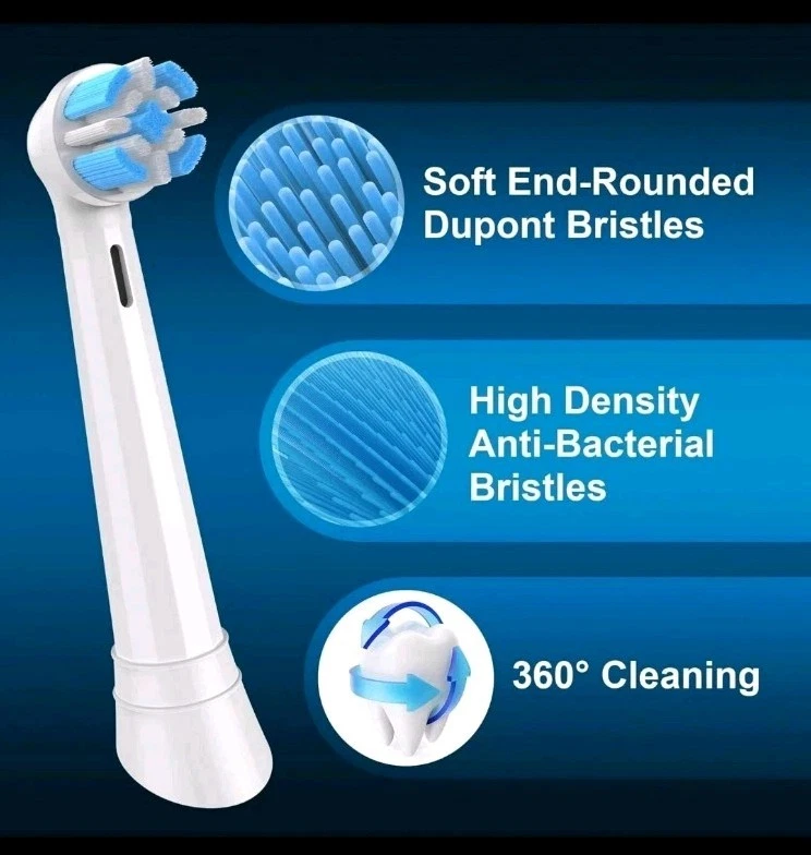 Replacement Electric Toothbrush Heads Oral-B iO 3-10 Series Brushs 8 Pk - Image 2 of 4